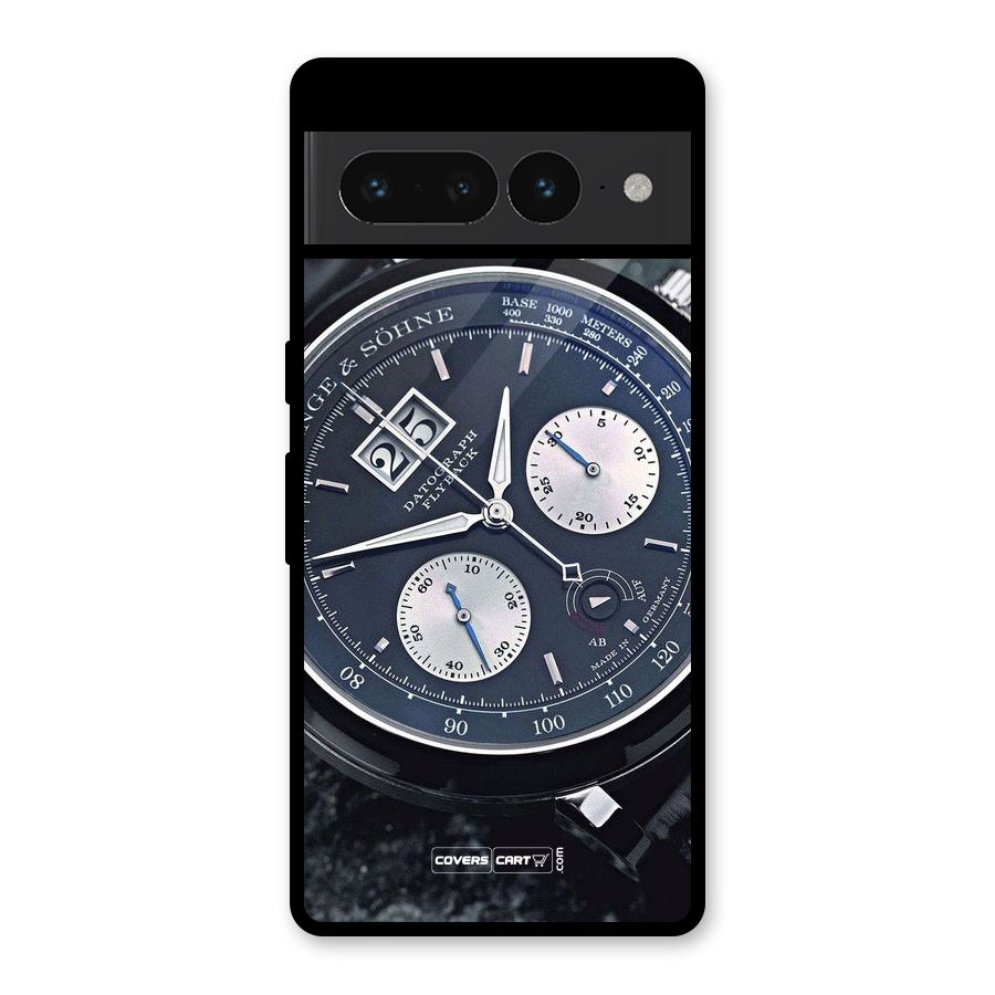 Classic Wrist Watch Glass Back Case for Google Pixel 7 Pro