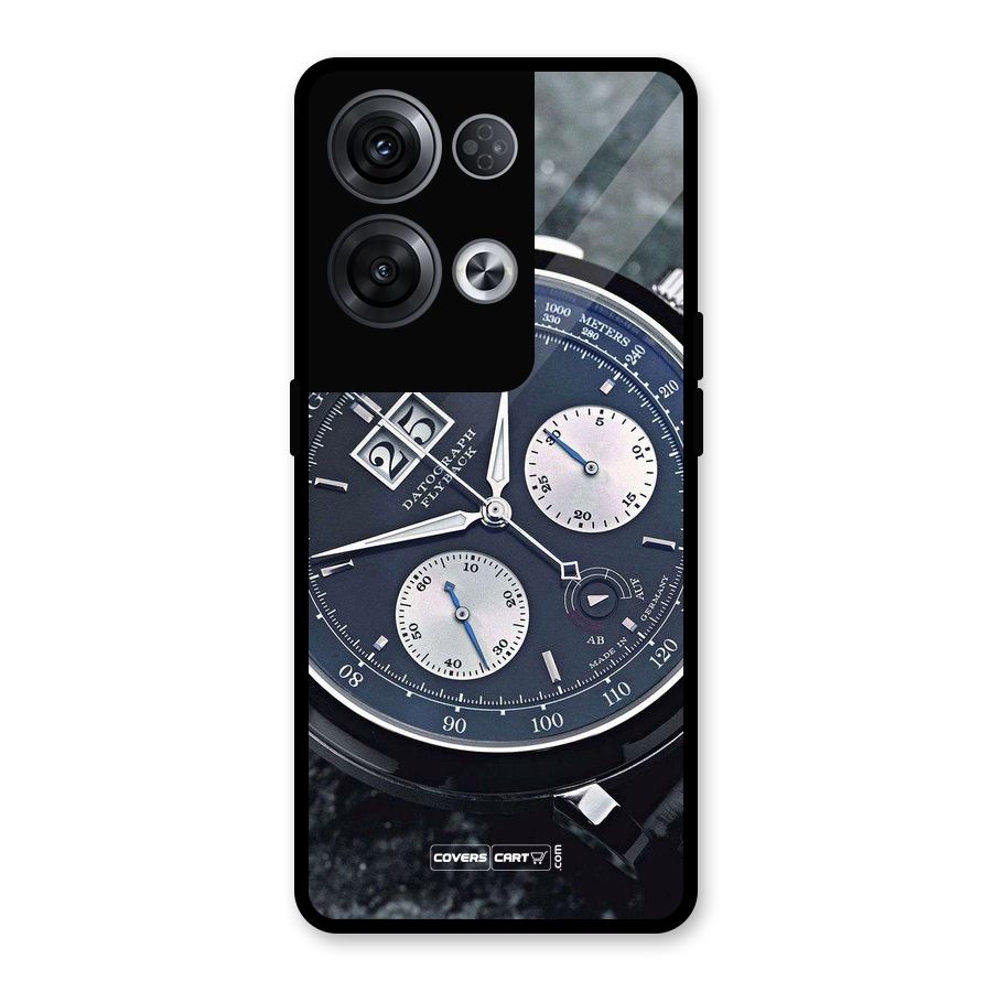 Classic Wrist Watch Glass Back Case for Oppo Reno8 Pro 5G