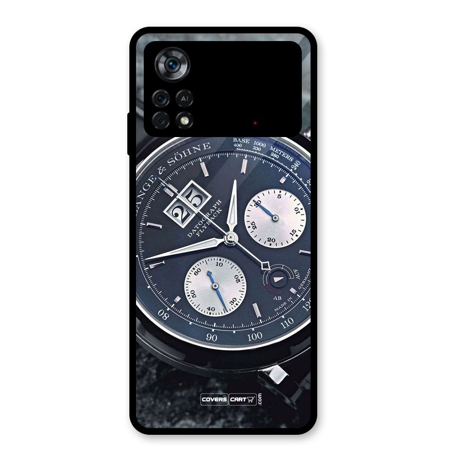 Classic Wrist Watch Glass Back Case for Poco X4 Pro 5G