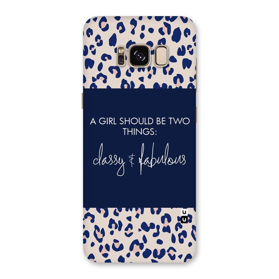 Classy and Fabulous Back Case for Galaxy S8