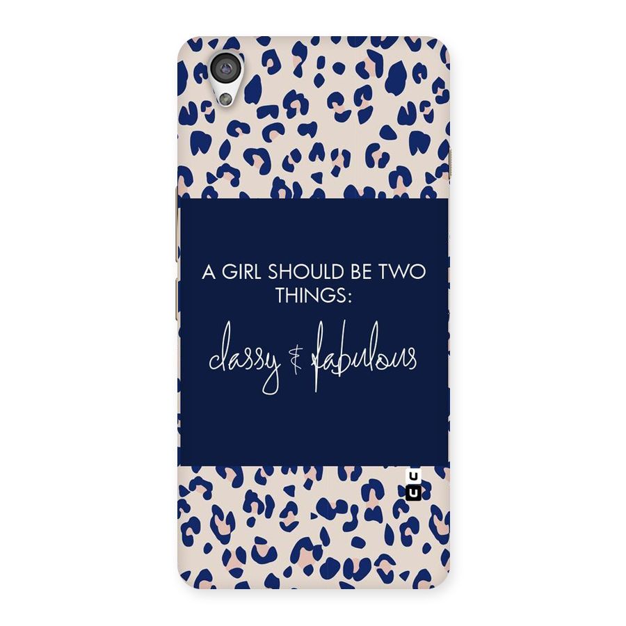 Classy and Fabulous Back Case for OnePlus X