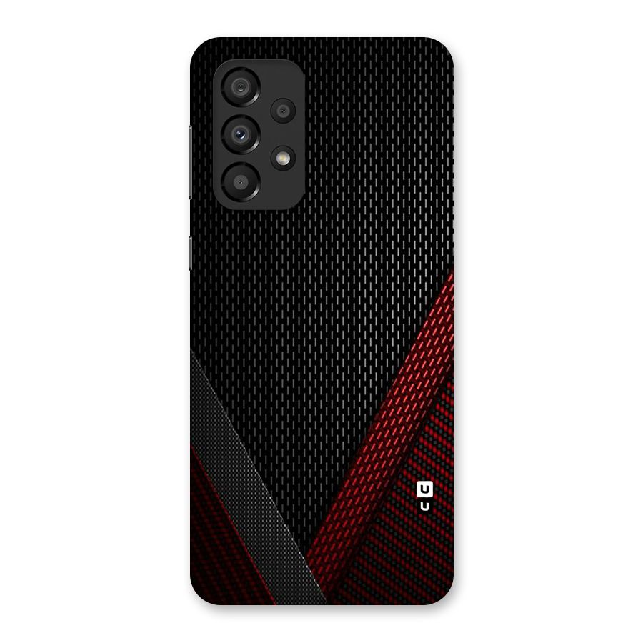 Classy Black Red Design Back Case for Galaxy A33 5G