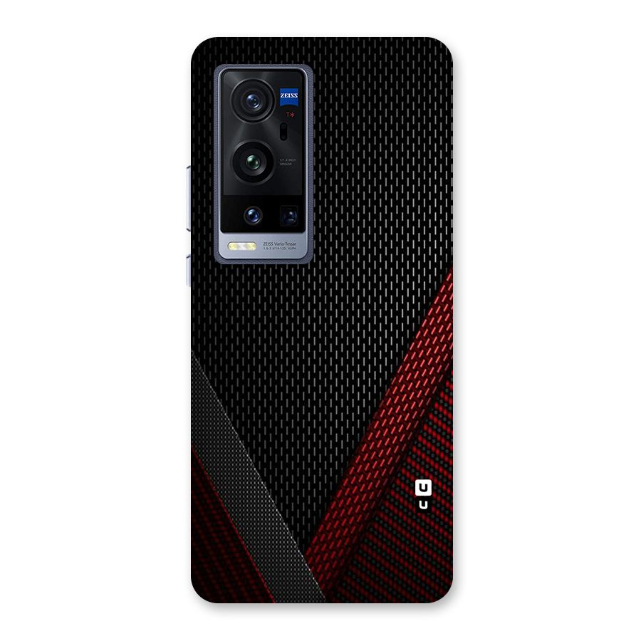 Classy Black Red Design Back Case for Vivo X60 Pro Plus
