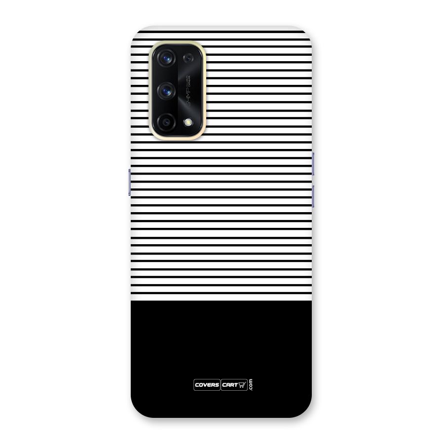 Classy Black Stripes Glass Back Case for Realme X7 Pro