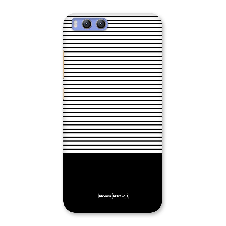 Classy Black Stripes Back Case for Xiaomi Mi 6