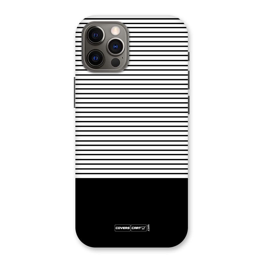 Classy Black Stripes Back Case for iPhone 12 Pro
