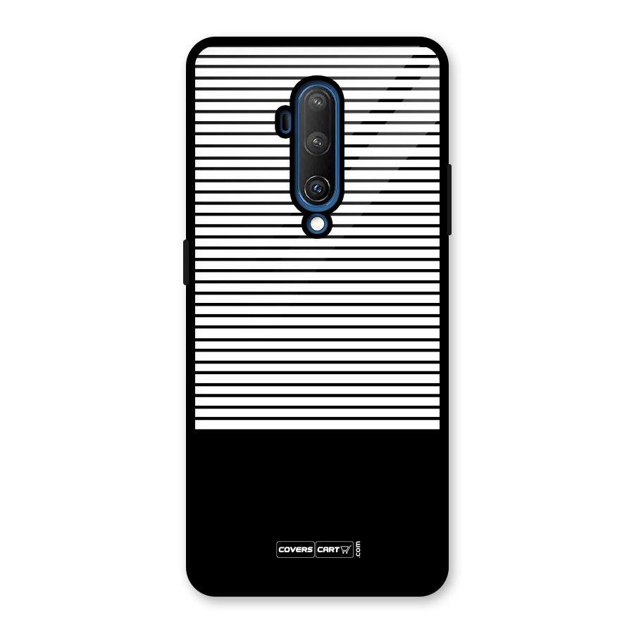 Classy Black Stripes Glass Back Case for OnePlus 7T Pro