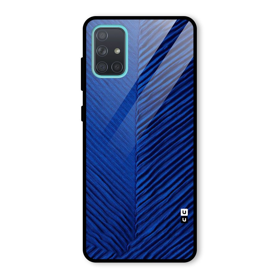 Classy Blues Glass Back Case for Galaxy A71