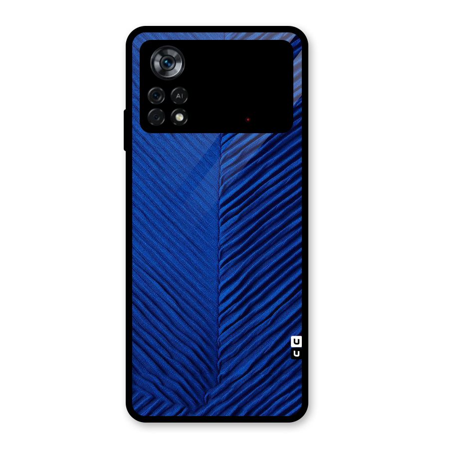Classy Blues Glass Back Case for Poco X4 Pro 5G