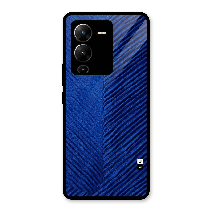 Classy Blues Glass Back Case for Vivo V25 Pro