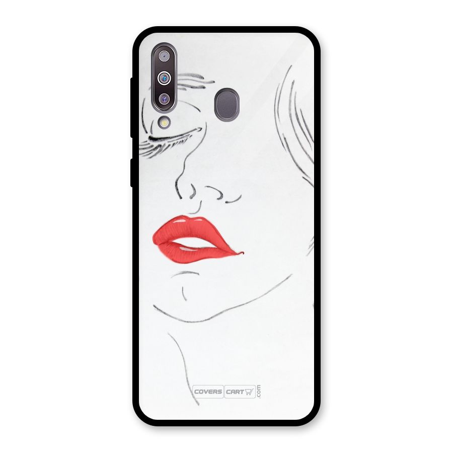 Classy Girl Glass Back Case for Galaxy M30