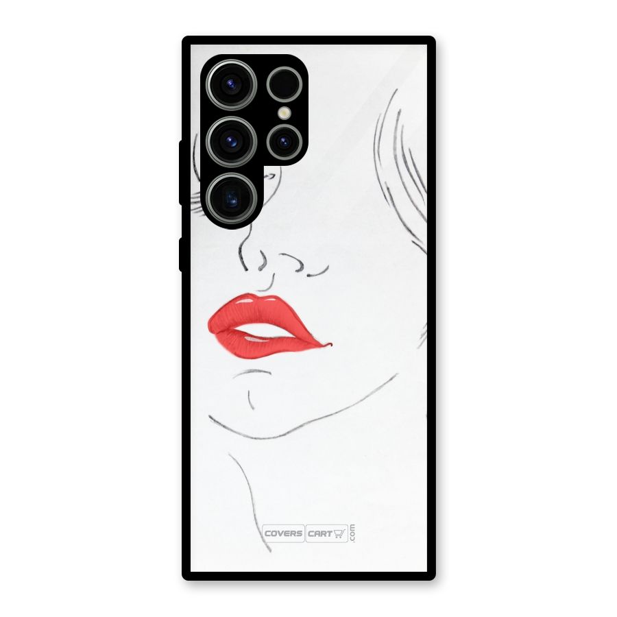 Classy Girl Glass Back Case for Galaxy S23 Ultra