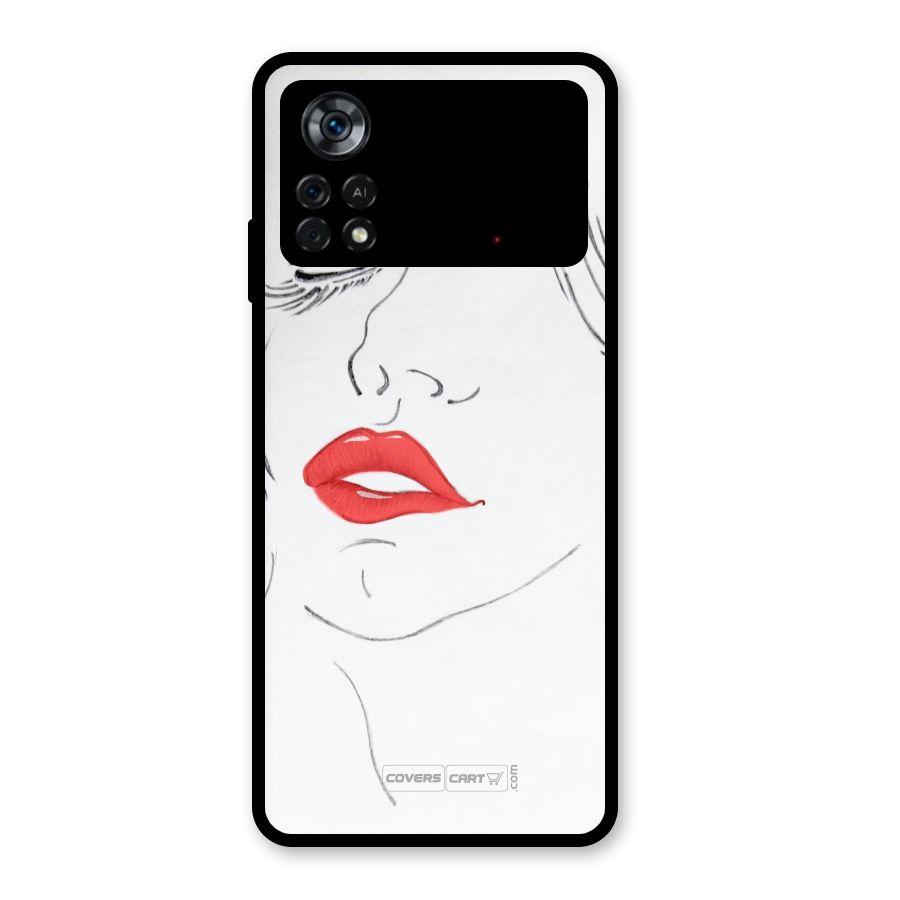 Classy Girl Glass Back Case for Poco X4 Pro 5G