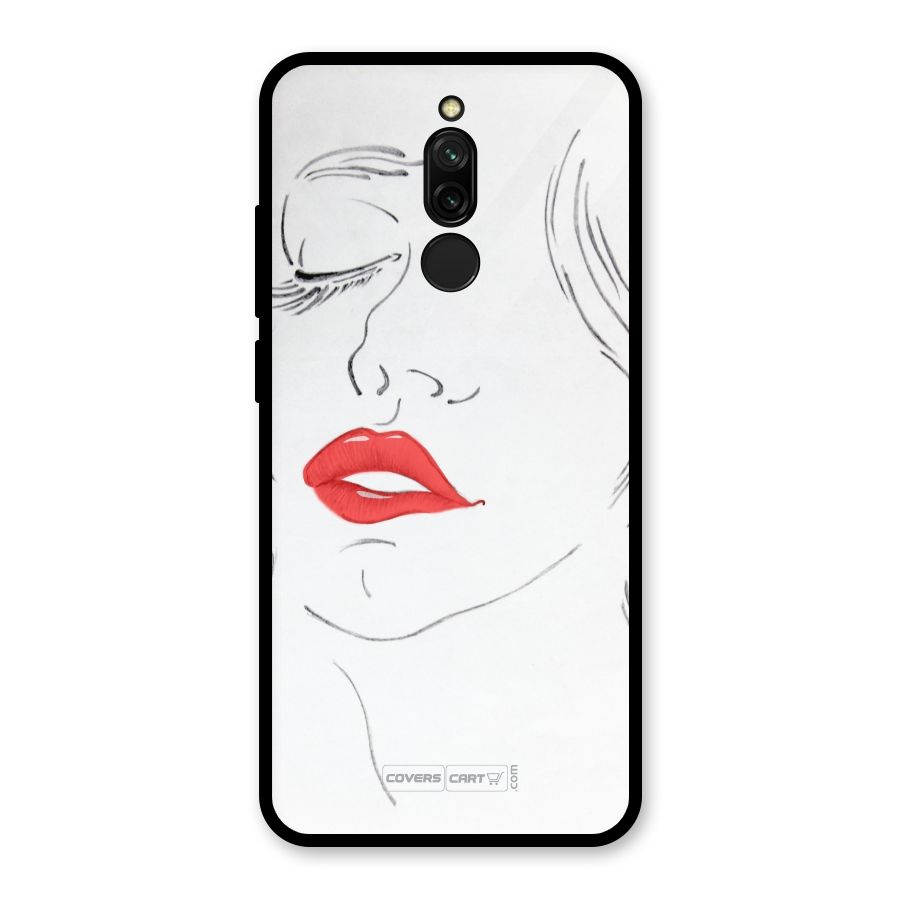 Classy Girl Glass Back Case for Redmi 8