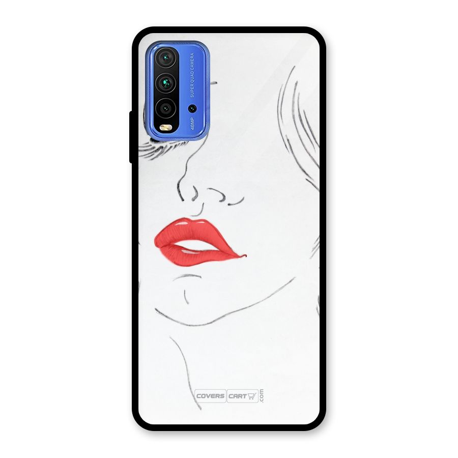 Classy Girl Glass Back Case for Redmi 9 Power
