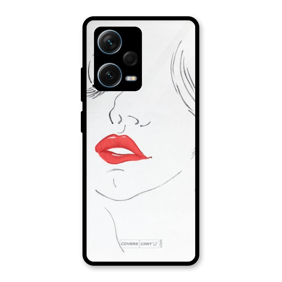 Classy Girl Glass Back Case for Redmi Note 12 Pro Plus 5G