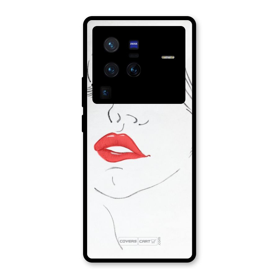 Classy Girl Glass Back Case for Vivo X80 Pro
