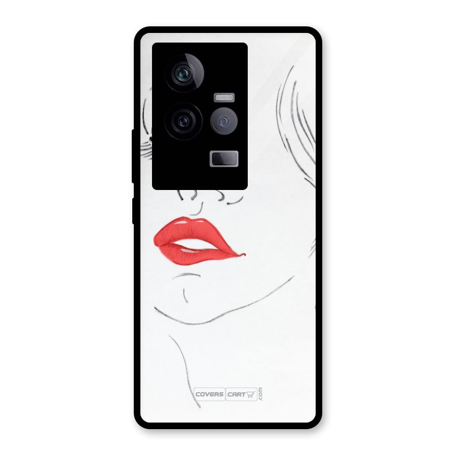 Classy Girl Glass Back Case for Vivo iQOO 11 5G