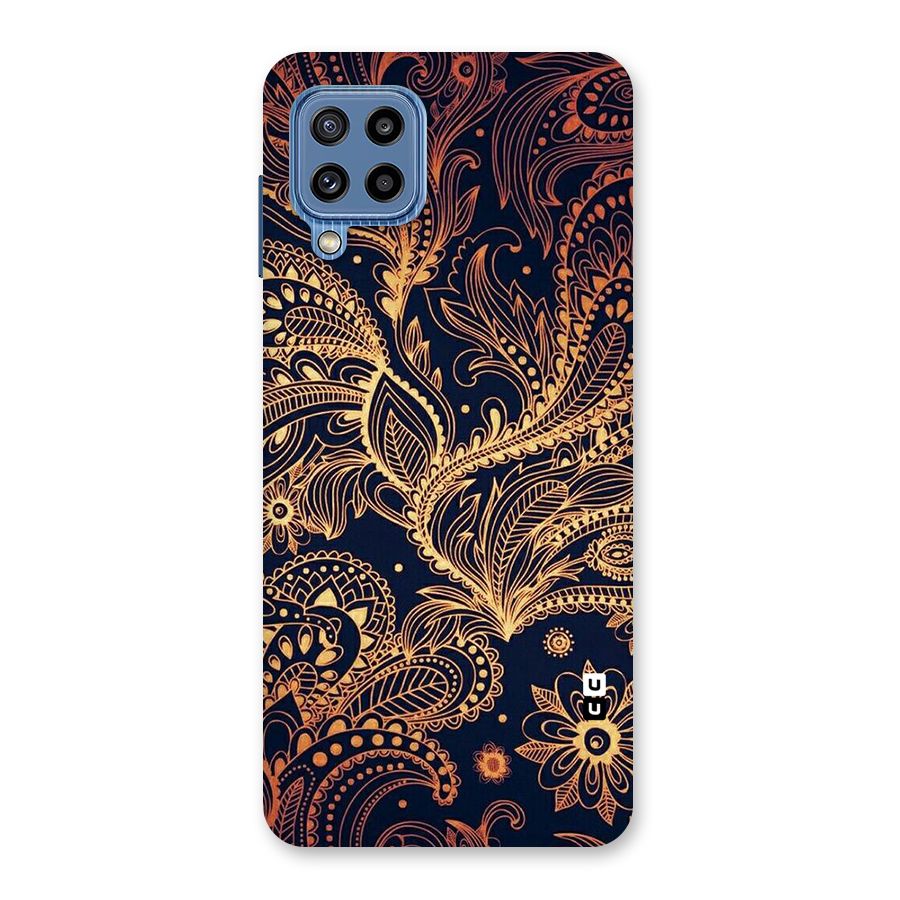 Classy Golden Leafy Design Back Case for Galaxy M32