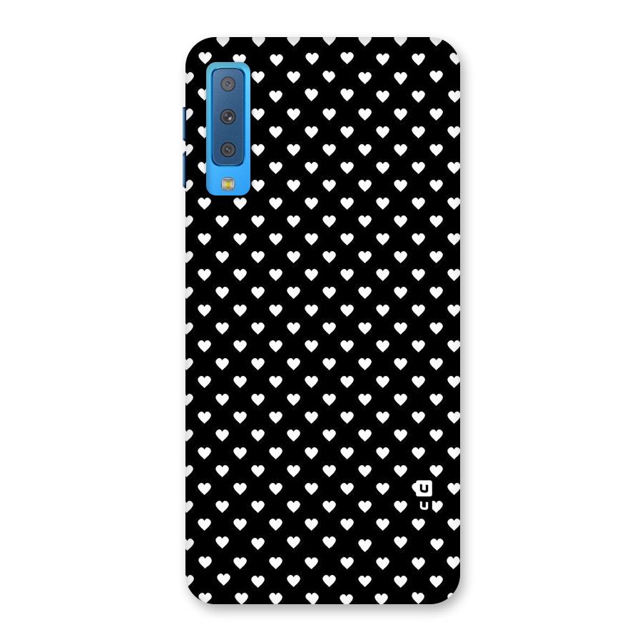 Classy Hearty Polka Back Case for Galaxy A7 (2018)