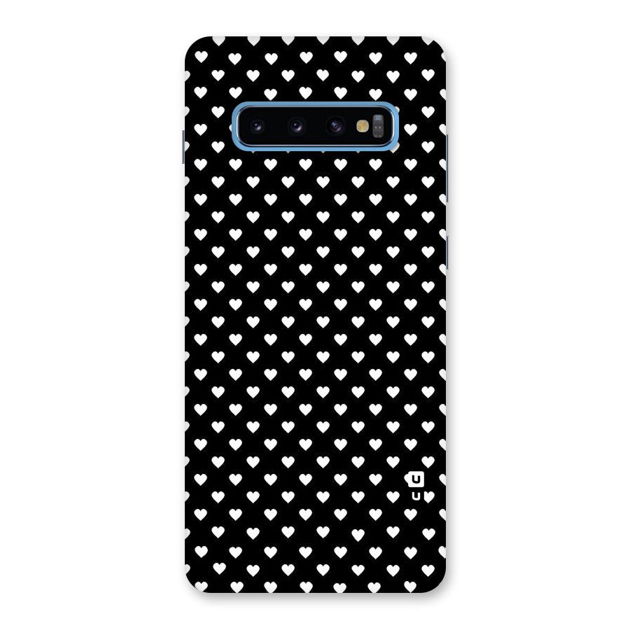 Classy Hearty Polka Back Case for Galaxy S10 Plus