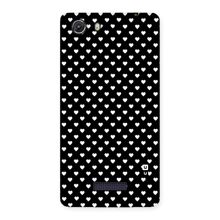 Classy Hearty Polka Back Case for Micromax Unite 3
