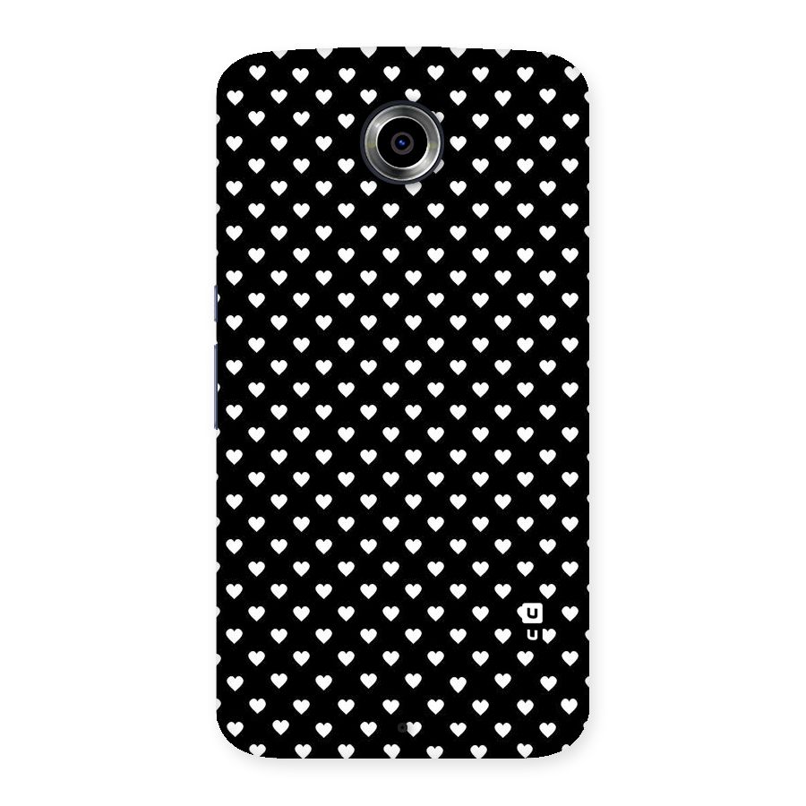 Classy Hearty Polka Back Case for Nexsus 6