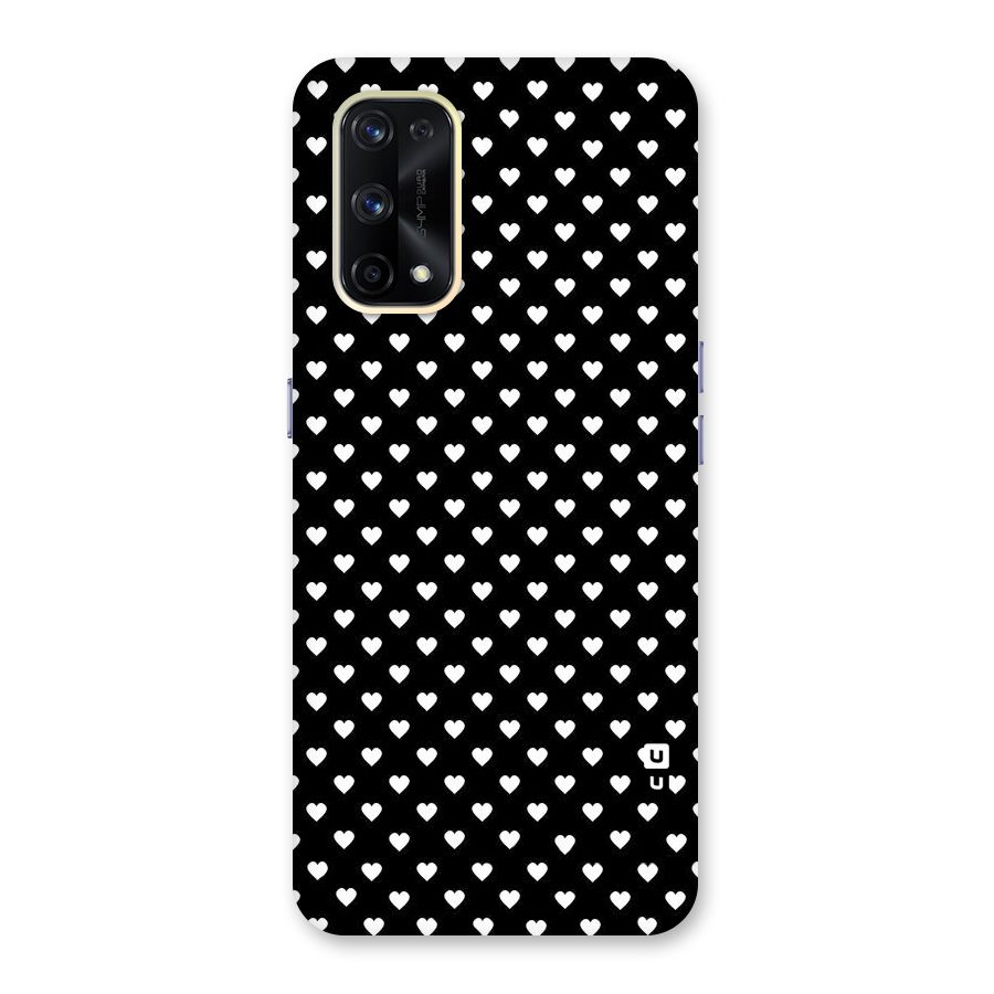 Classy Hearty Polka Glass Back Case for Realme X7 Pro
