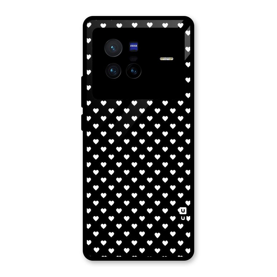 Classy Hearty Polka Glass Back Case for Vivo X80