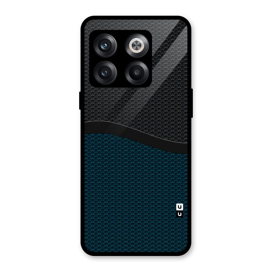 Classy Rugged Bicolor Glass Back Case for OnePlus 10T
