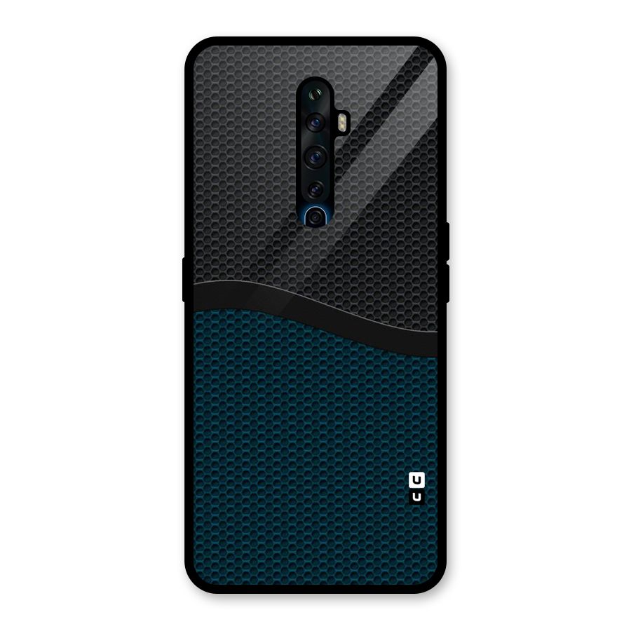 Classy Rugged Bicolor Glass Back Case for Oppo Reno2 Z