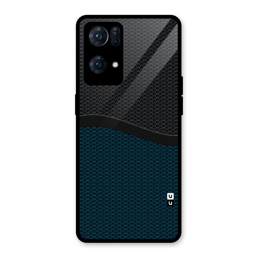 Classy Rugged Bicolor Glass Back Case for Oppo Reno7 Pro 5G
