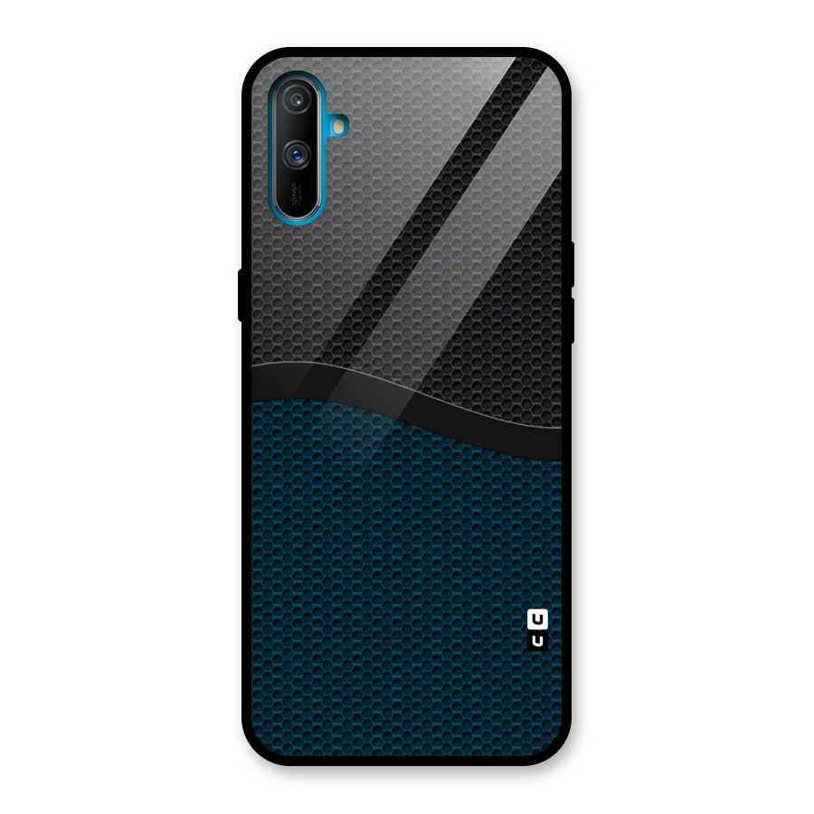 Classy Rugged Bicolor Glass Back Case for Realme C3