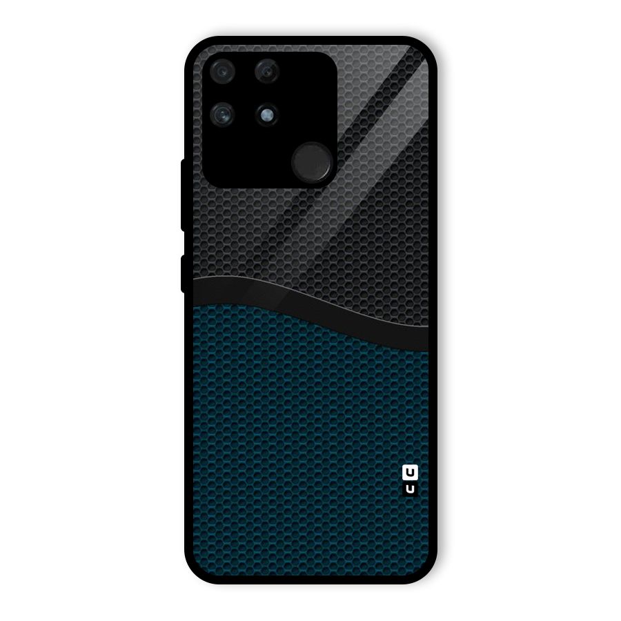 Classy Rugged Bicolor Glass Back Case for Realme Narzo 50A