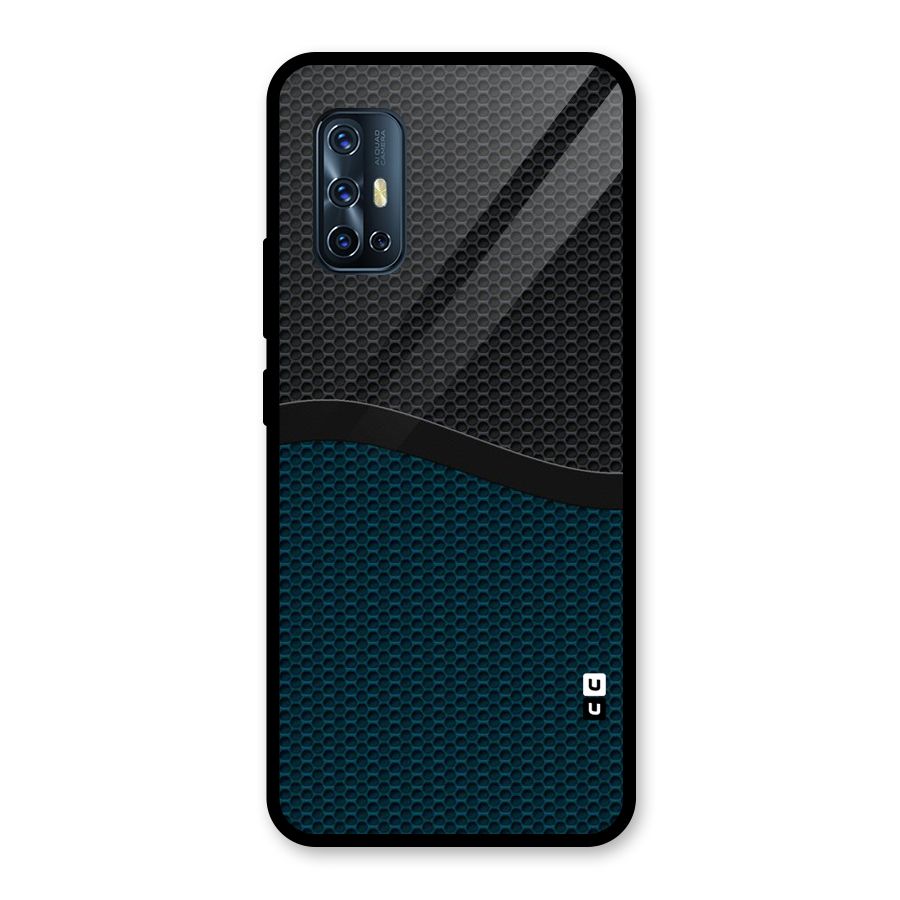 Classy Rugged Bicolor Glass Back Case for Vivo V17