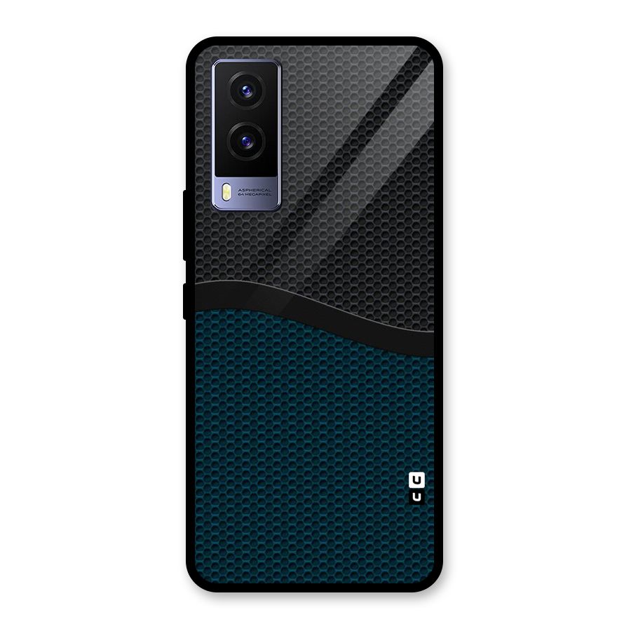 Classy Rugged Bicolor Glass Back Case for Vivo V21e 5G