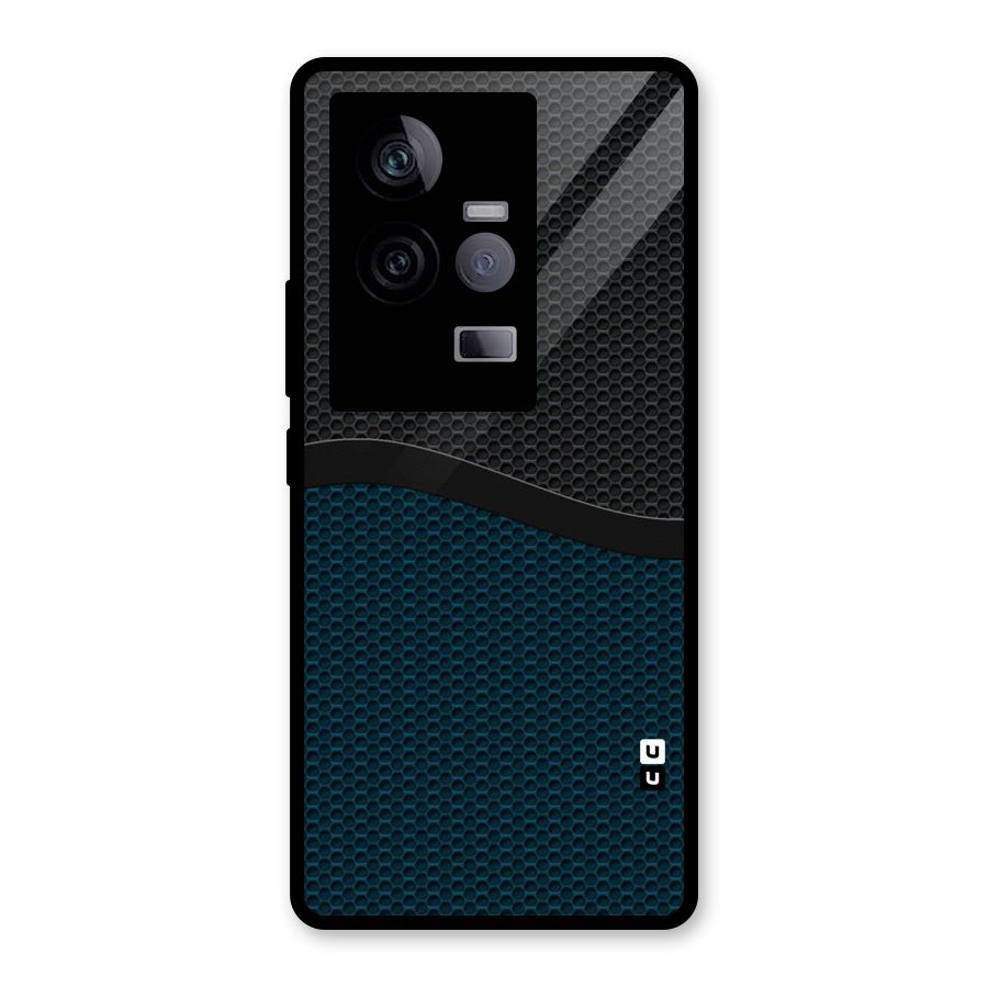 Classy Rugged Bicolor Glass Back Case for Vivo iQOO 11 5G