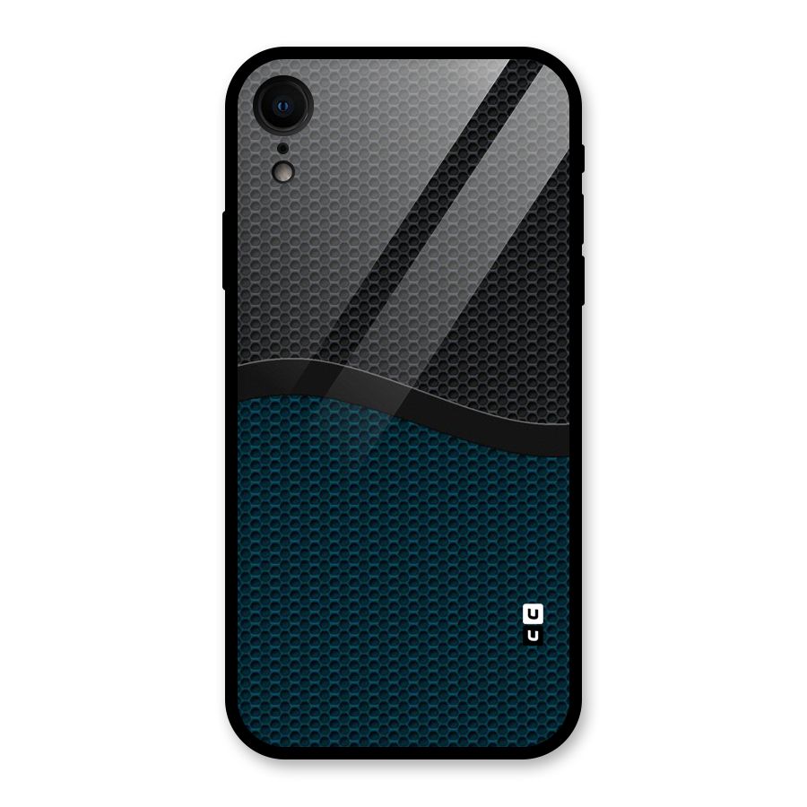 Classy Rugged Bicolor Glass Back Case for XR