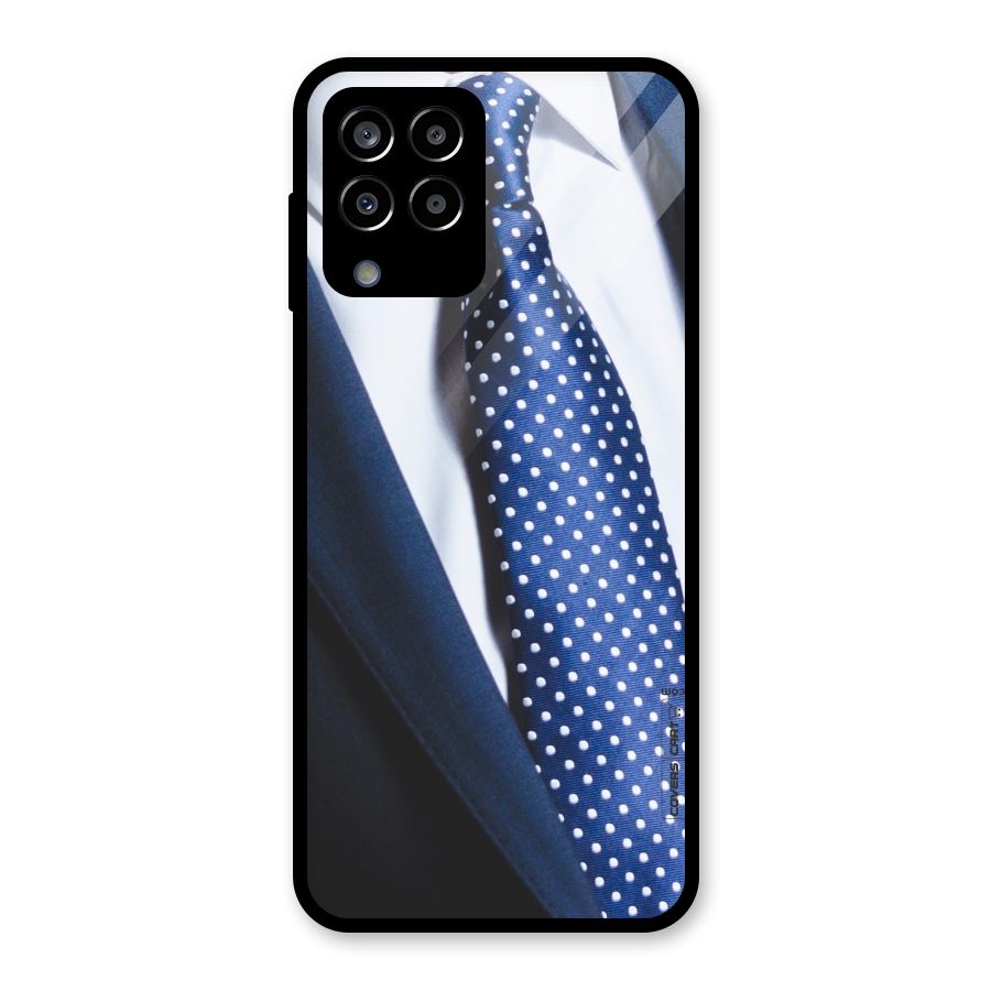Classy Tie Glass Back Case for Galaxy M33
