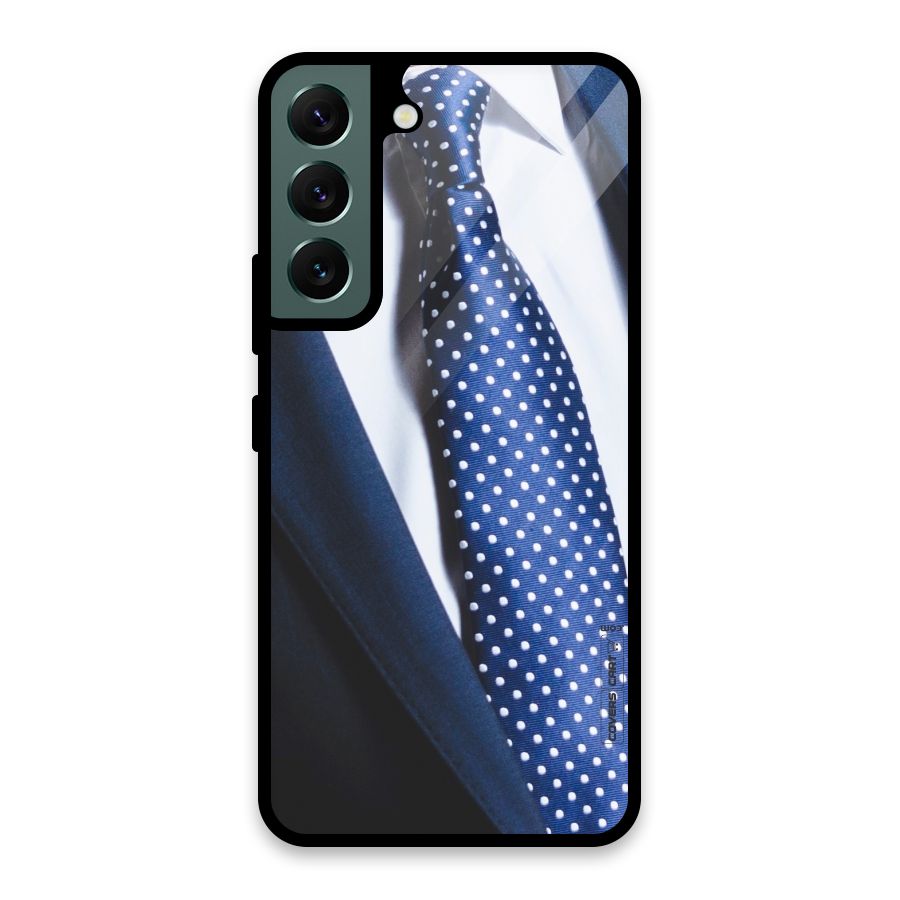 Classy Tie Glass Back Case for Galaxy S22 5G