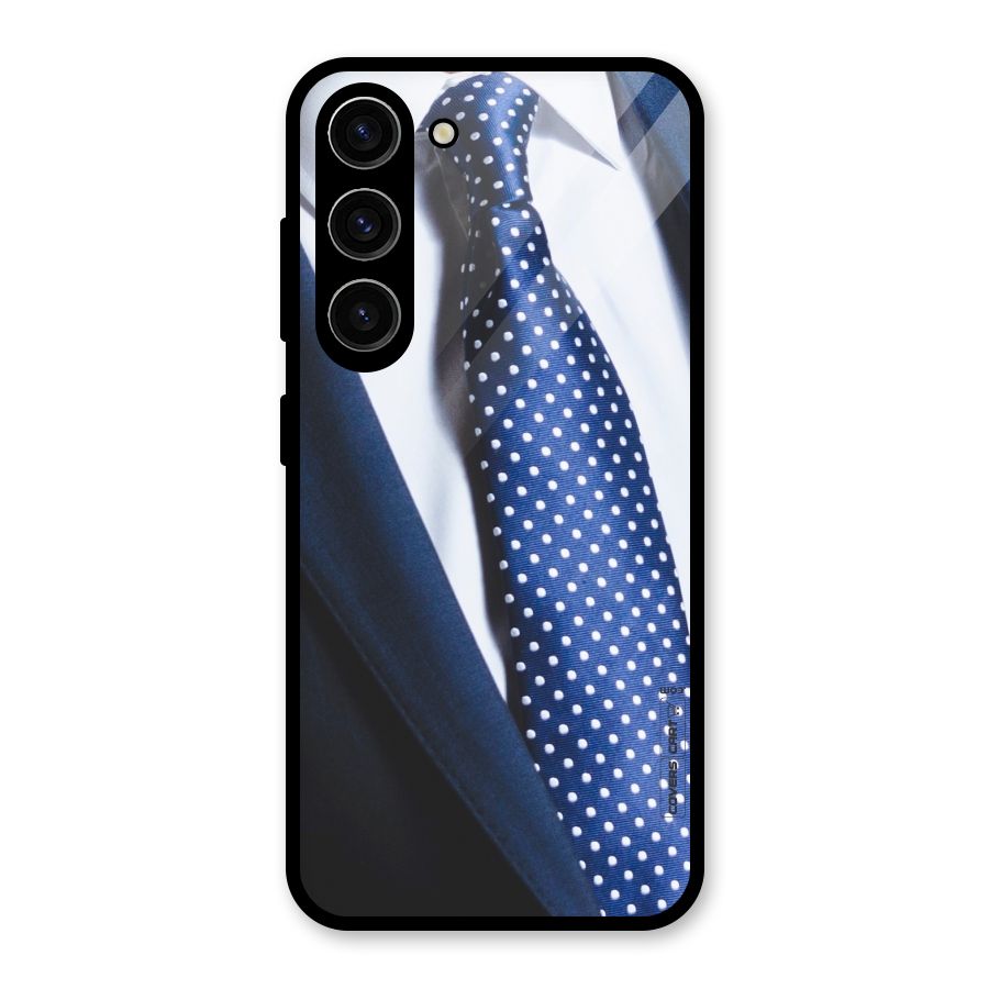 Classy Tie Glass Back Case for Galaxy S23
