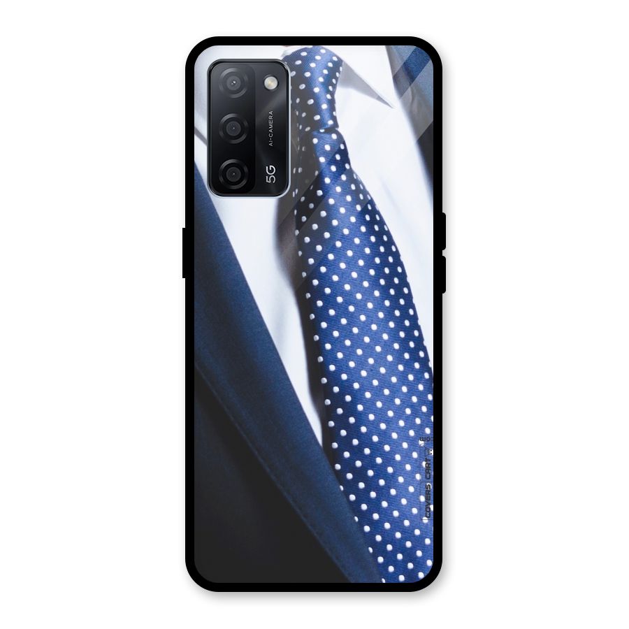Classy Tie Glass Back Case for Oppo A53s 5G