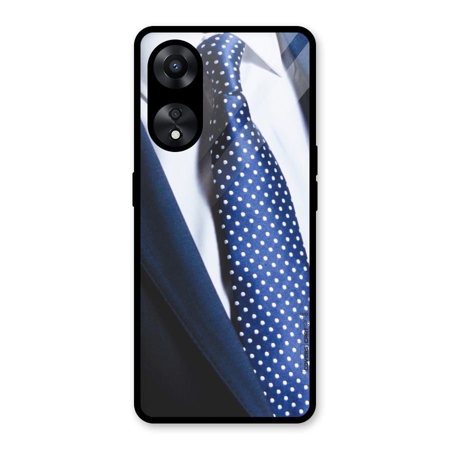 Classy Tie Glass Back Case for Oppo A78