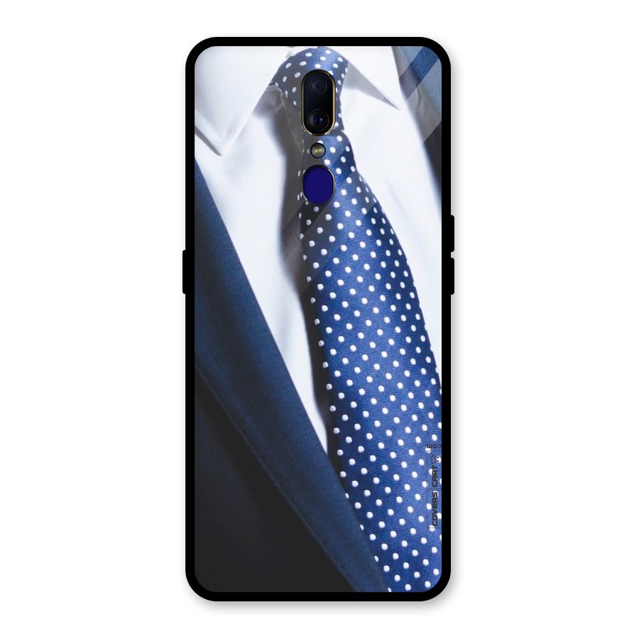 Classy Tie Glass Back Case for Oppo F11