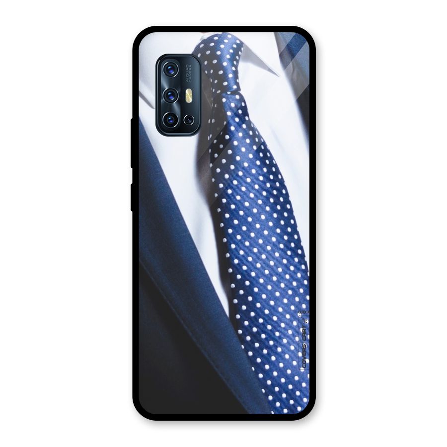 Classy Tie Glass Back Case for Vivo V17