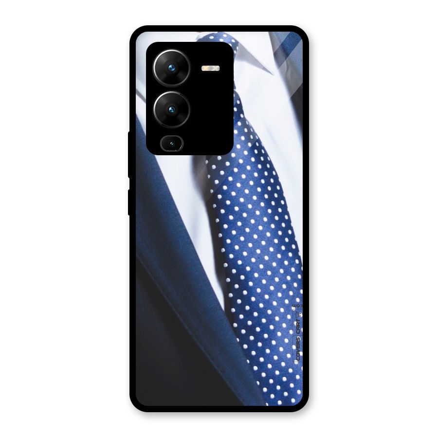 Classy Tie Glass Back Case for Vivo V25 Pro