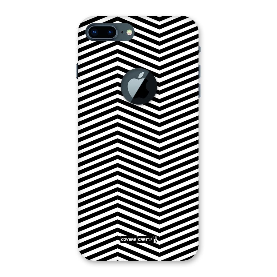 Classy Zig Zag Back Case for iPhone 7 Plus Logo Cut