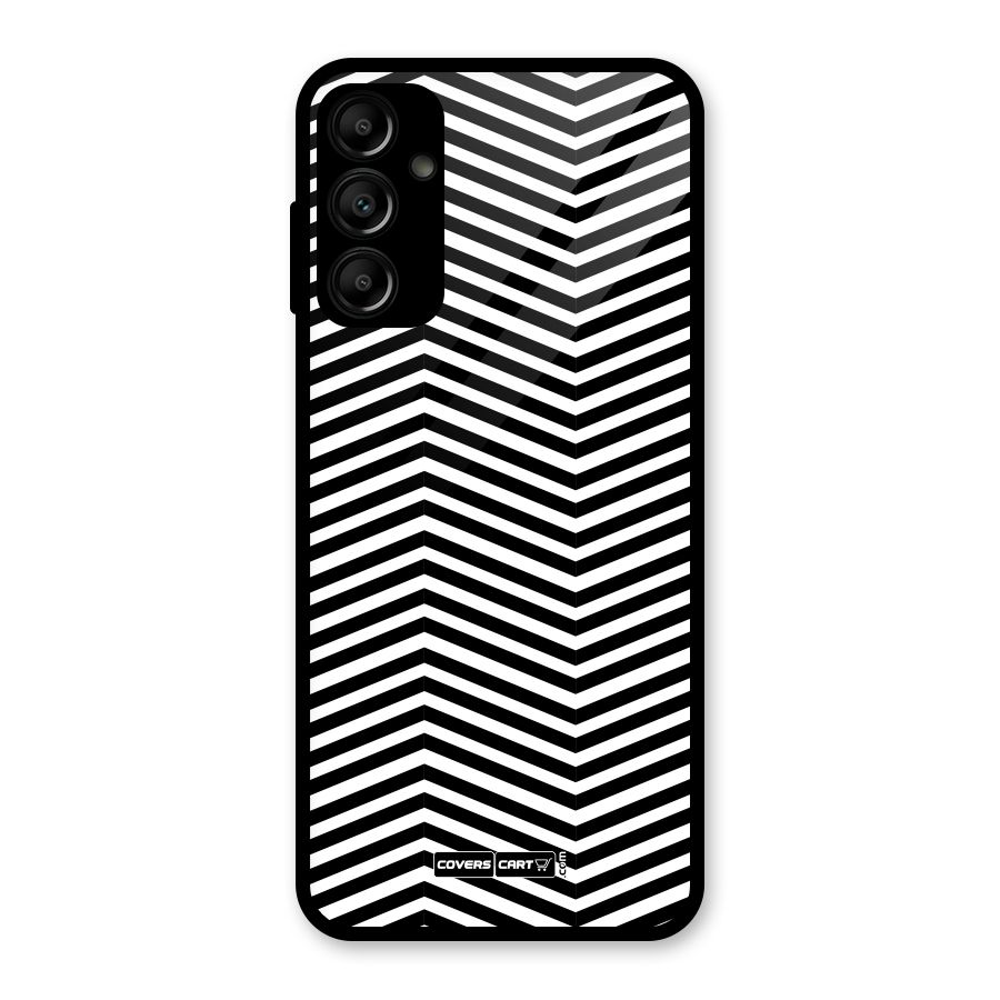 Classy Zig Zag Glass Back Case for Galaxy A14 5G