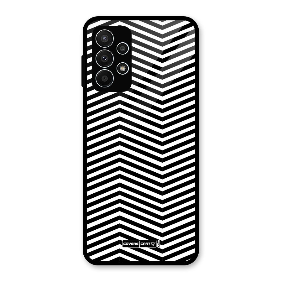 Classy Zig Zag Glass Back Case for Galaxy A23