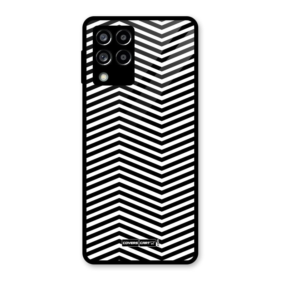 Classy Zig Zag Glass Back Case for Galaxy M53 5G